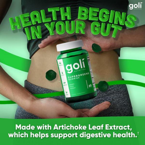 This 1:1 square ad creative uses a clean anatomical crop and bold text overlay to immediately communicate the primary benefit of the supplement.